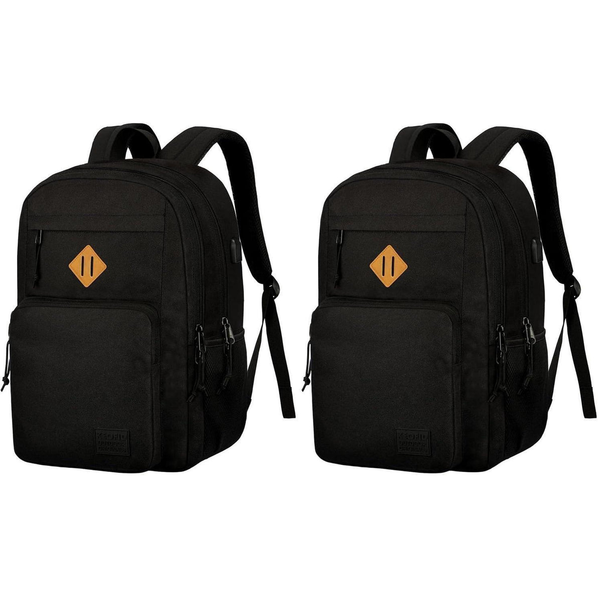 Laptop Rucksack 2er-Set, Schulrucksack für Herren Damen, 15,6/17,3 Zoll