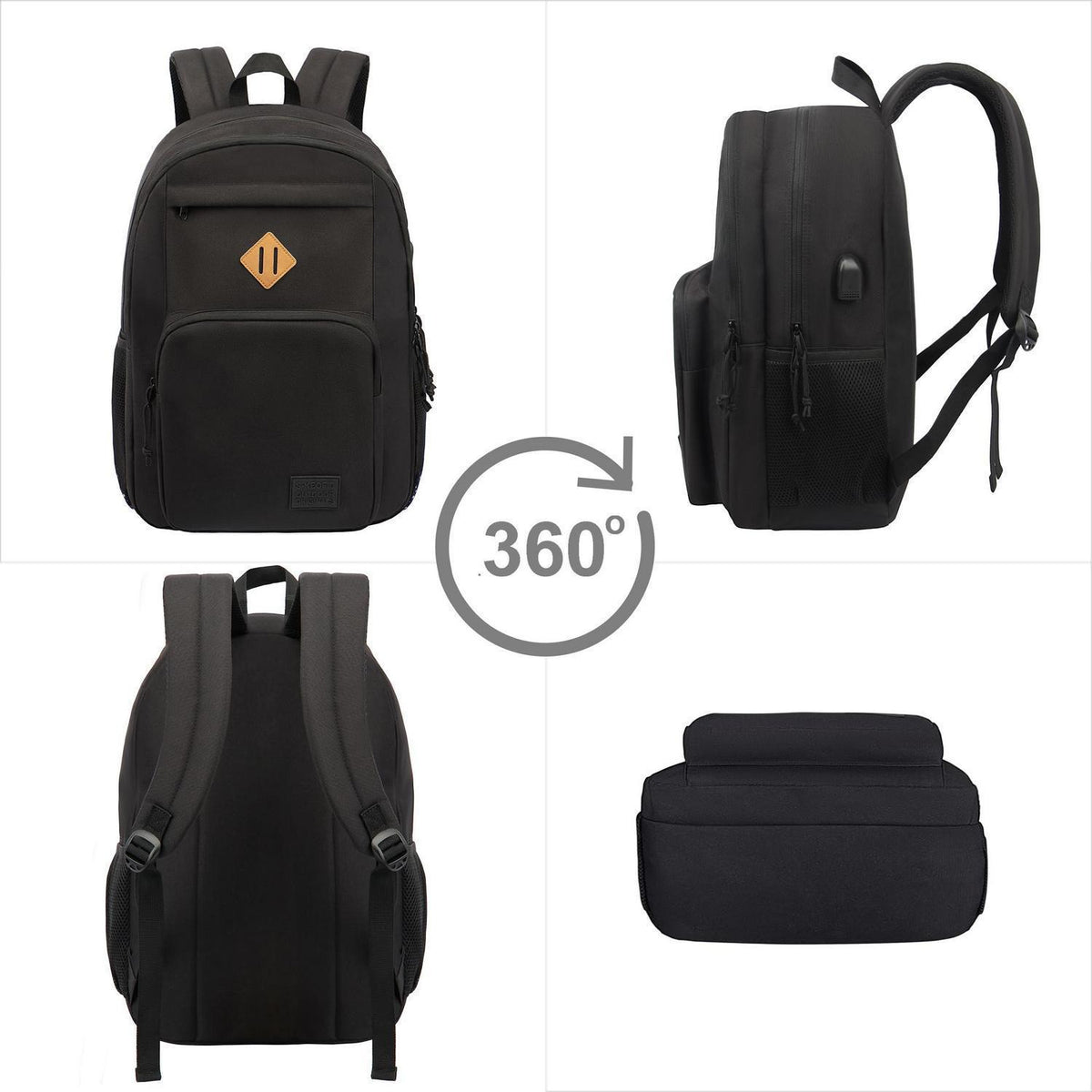 Laptop Rucksack 2er-Set, Schulrucksack für Herren Damen, 15,6/17,3 Zoll