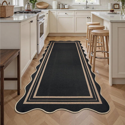 Jute-Optik Teppichläufer 80x200 cm – Rutschfest & Waschbar