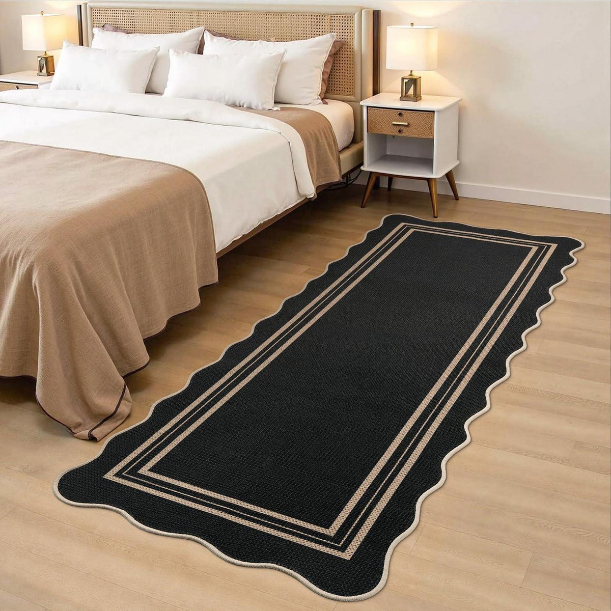 Jute-Optik Teppichläufer 80x200 cm – Rutschfest & Waschbar