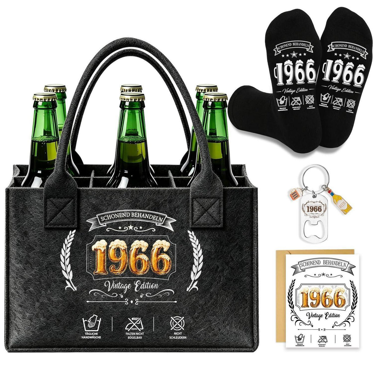 Männerhandtasche Bier Geschenkset zum 60. Geburtstag