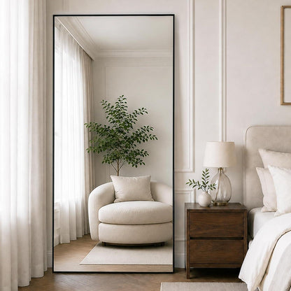 Ganzkörperspiegel 180x75cm – Stand- & Wandspiegel mit Aluminiumrahmen