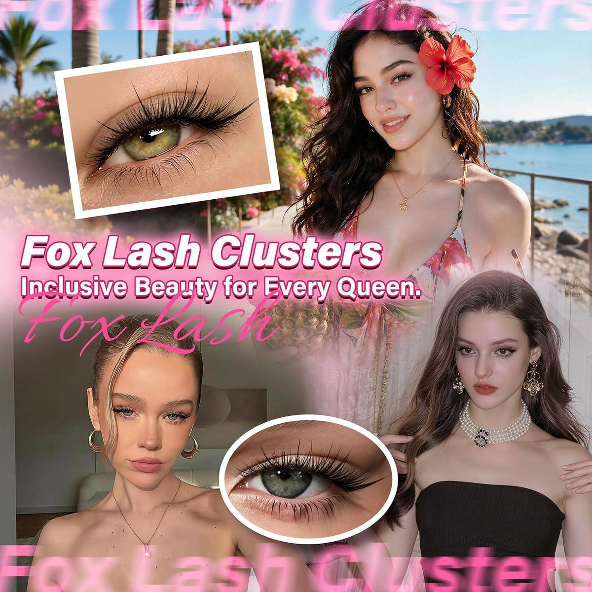 Cluster-Wimpern Manga Stil – Wiederverwendbar & Wasserfest