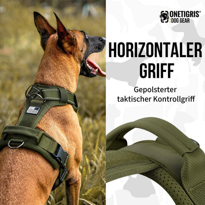 Diesel Taktisches Hundegeschirr Grün M (14-27kg)