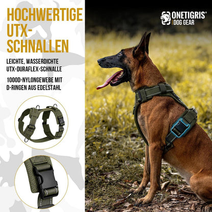 Diesel Taktisches Hundegeschirr Grün M (14-27kg)
