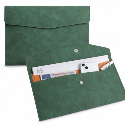 Fahrzeugmappe A5 – Auto-Organizer in Lederoptik mit Druckknopf