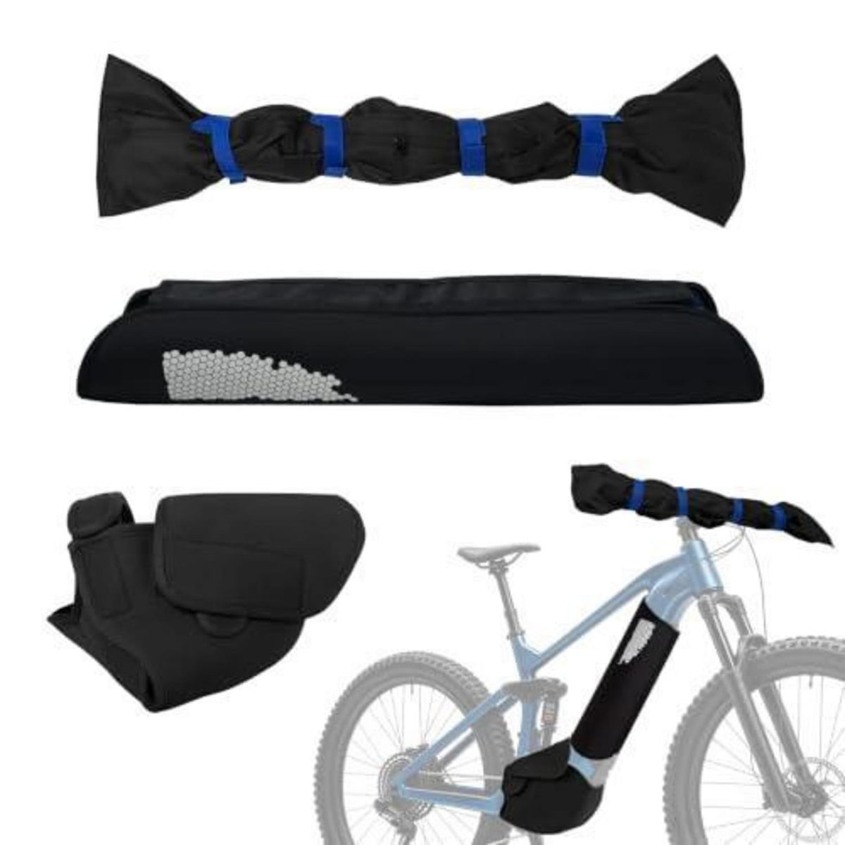 E-Bike Transportschutz Set: Rahm-, Sattel- & Akkuschutz
