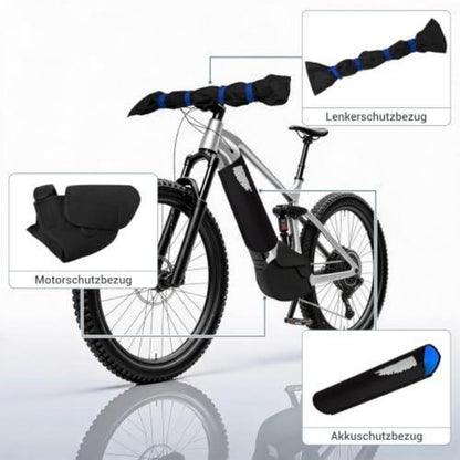 E-Bike Transportschutz Set: Rahm-, Sattel- & Akkuschutz