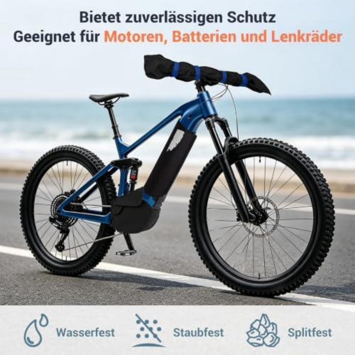 E-Bike Transportschutz Set: Rahm-, Sattel- & Akkuschutz
