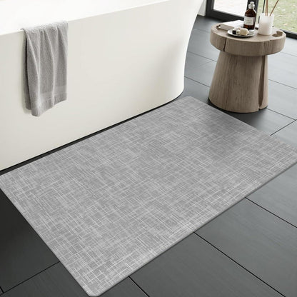Rutschfeste Badematte dunkelgrau 40x60 cm – Schnelltrocknend & Saugfähig