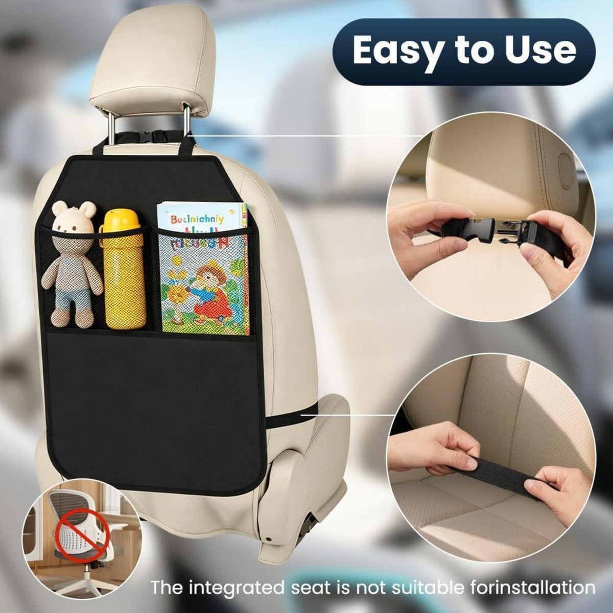 Autositz Organizer 2er-Pack – Rücksitz Tasche für Ordnung