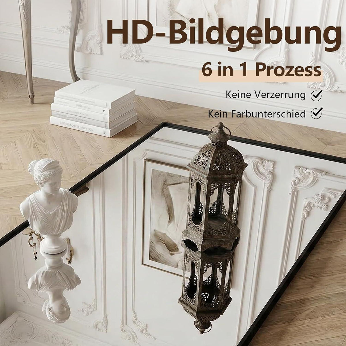 Ganzkörperspiegel 171x76cm – Stand- & Wandspiegel Schwarz