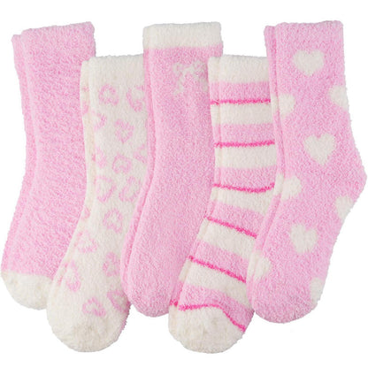 Kuschelsocken Damen 36-42 Rosa Flauschig Warm Bettsocken Geschenkidee