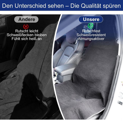 Wasserdichte Autositzbezüge 2er-Pack Schwarz