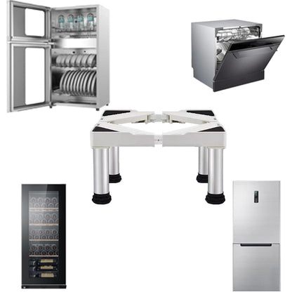 Höhenverstellbarer Kühlschrank-Waschmaschinen Sockel Grau 42-65cm