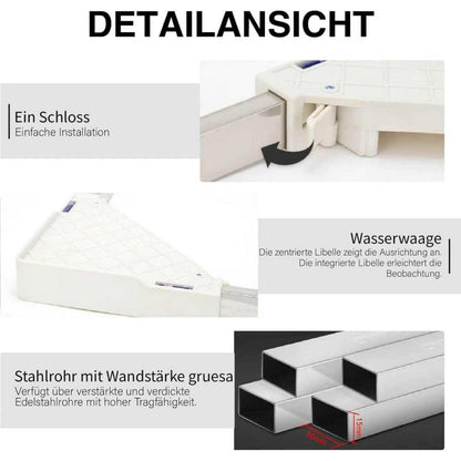 Höhenverstellbarer Kühlschrank-Waschmaschinen Sockel Weiß 42-65cm