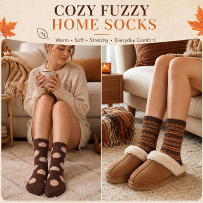 Kuschelsocken Damen warm rutschfest Gr. 36-42 Herbstserie Geschenk