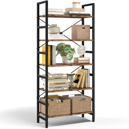 5-Ebenen Bücherregal | Standregal für Küche & Wohnzimmer