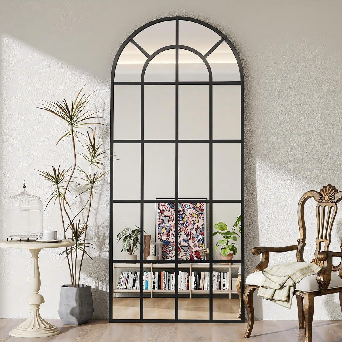 Großer Standspiegel mit Bogenform – 175x65 cm für Wohnzimmer