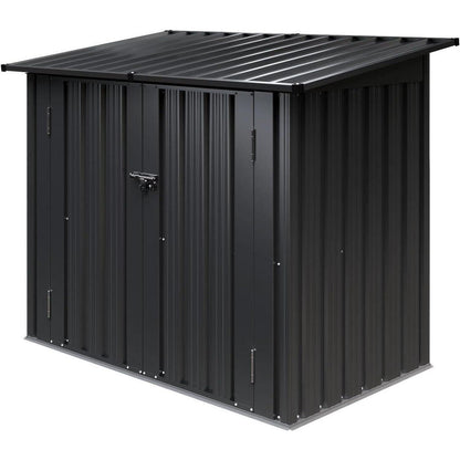 Metall-Gartenschuppen 4x2 Fuß mit Front- & Deckeltür