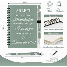Notizbuch Set 6-teilig mit Kugelschreibern & Klee-Motiv