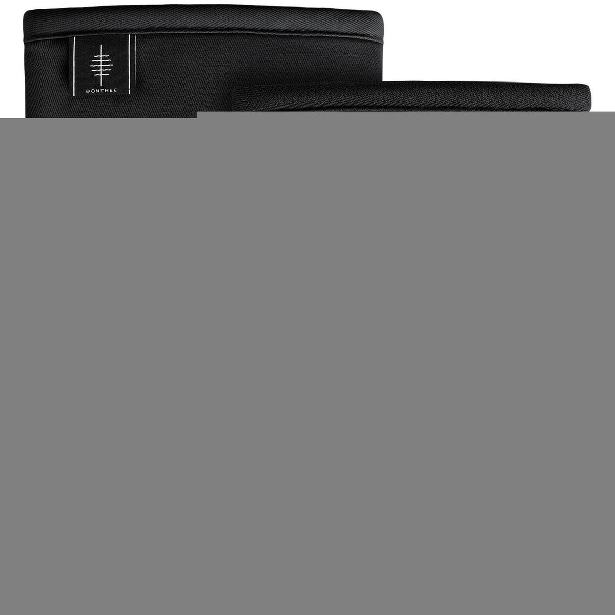 Mini Ofenhandschuhe Silikon mit Baumwollfutter, Hitzeschutz 2er Set Schwarz