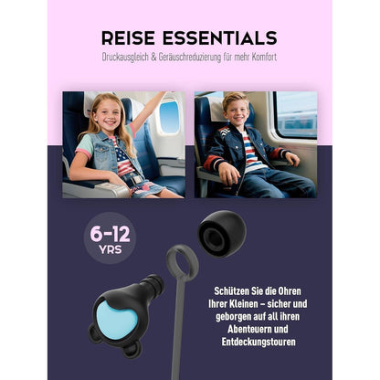 Ohrstöpsel Kinder Lärmschutz 26dB – Konzentration Schule Reisen