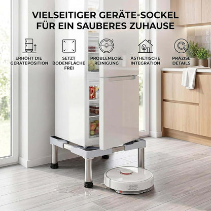 Höhenverstellbares Untergestell für Gefrierschrank – 4cm Sockel, Weiß