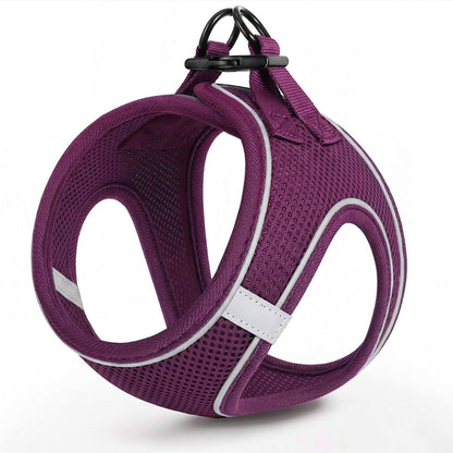 Hundegeschirr weich Mesh Lila – XS bis L