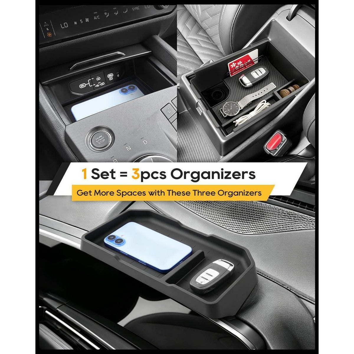 3er Set Auto Organizer Kia Sportage NQ5 Facelift 2026+