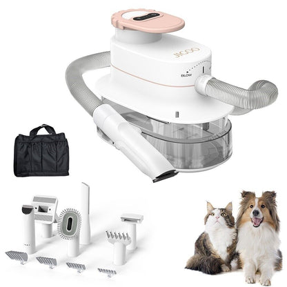 JIGOO P300 Set für die Tierpflege Staubsauger, maximale Leistung: 300 Watt, Weiß)